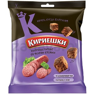 Сухарики «Кириешки», салями, 40 г