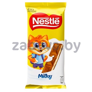 Шоколад Nestle Milk, с молочной начинкой, 82 г