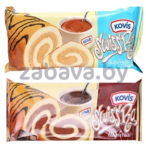 Рулет бисквитный Kovis, вар. сгущёнка или шоколад, 175 г