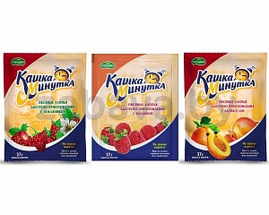Хлопья «Кашка-минутка» быстрого приготовления, 37 г, в ассортименте
