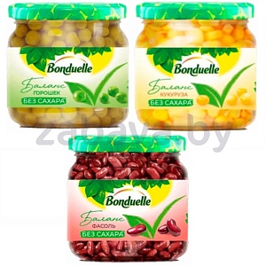 Горошек/кукуруза/фасоль Bonduelle, без сахара, 350 мл