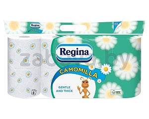 Туалетная бумага Regina, 3 слоя, 8 шт.