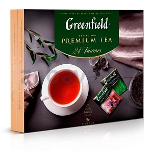 Набор чая Greenfield Premium Tea Collection, 24 сорта, 96 пак.