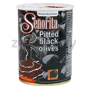 Маслины Senorita, черн., б/к, 280 г
