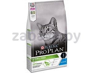 Корм Pro Plan Sterilised Optirenal для стерилизованных кошек и кастрированных котов с кроликом, 400 г