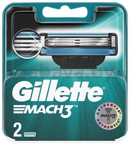 Сменные кассеты Gillette Mach3, 2 шт.