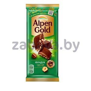 Шоколад Alpen Gold, фундук, 80 г