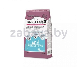 Корм Unica Classe для взрослых стерилизованных кошек, с тунцом, 1,5 кг