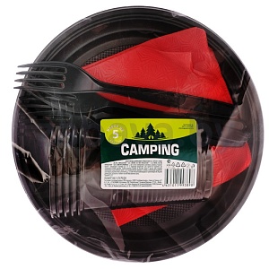 Набор одноразовой посуды Camping, на 5 персон