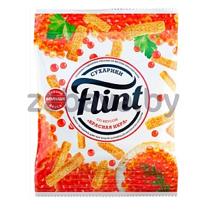 Сухарики Flint, красная икра, 100 г