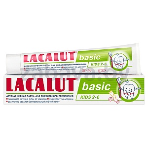 Зубная паста Lacalut Basic, детская, 60 г