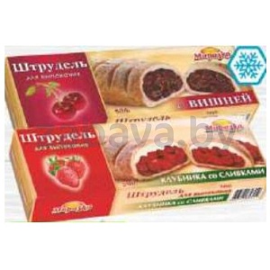 Штрудель «Морозко» с вишней или клубника со сливками, зам., 500 г