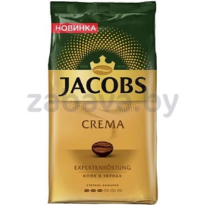 Кофе в зернах Jacobs Crema, 1 кг