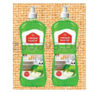 Средство для мытья посуды «Умный выбор», 900 мл, яблоко