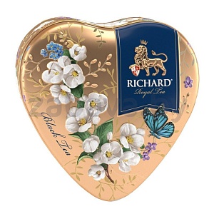 Чай Richard, черный, бергамот-ваниль-лепестки розы, 30 г
