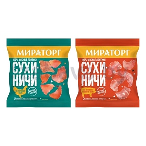 Сухиничи из куриного/свиного филе «Мираторг», снеки, 40 г