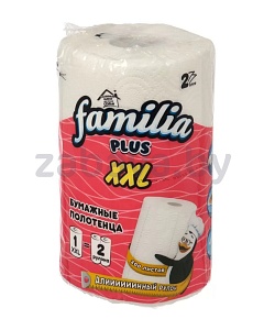Полотенца бумажные Familia XXL, 2 слоя, 1 рулон