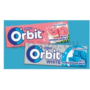 Жевательная резинка Orbit, 13,6 г, в ассорт.