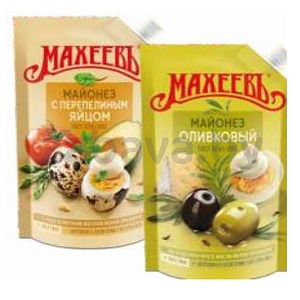 Майонез «Махеевъ», 67%, оливков. или с перепел. яйцом, 380 г