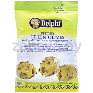 Оливки зелен. Delphi, без косточки, Греция, 60 г