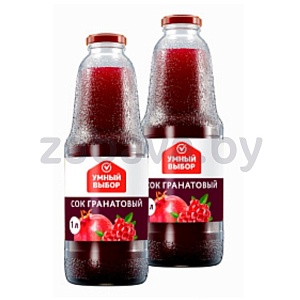 Сок гранатовый «Умный выбор», 1 л