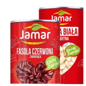Фасоль красная/белая Jamar, 400 г