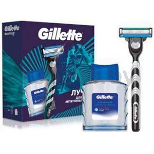Станок д/бритья Gillette с 1 кас. и лосьон после бритья, 50 мл, набор