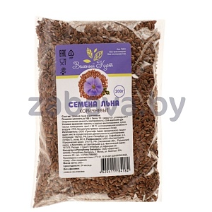 Семена льна «Зеленый куст», коричн., 200 г