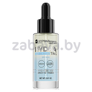 Капли Bell Hypoallergenic Hydrating Milky Drops гипоаллергенные питательные с гиалуроновой кислотой, 24 г