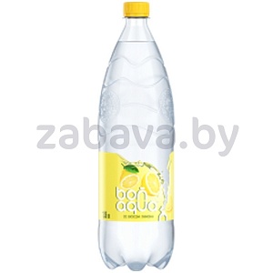 Вода питьевая Bonaqua, вкус лимон, газ., 1,5 л