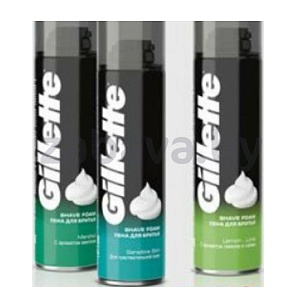 Пена для бритья Gillette, в ассортименте, 200 мл