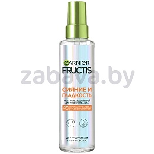 Спрей для волос Fructis, сияние и гладкость, для придания блеска, 150 мл