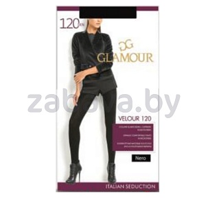 Колготки женские Glamour Velour, 120 ден, р. 2–4