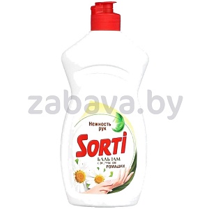 Средство для мытья посуды Sorti, бальзам с экстрактом ромашки, 450 г