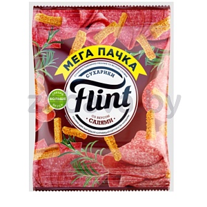 Сухарики Flint, 100 г, салями
