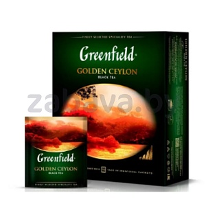 Чай Greenfield Golden Ceylon, 100 пакетиков