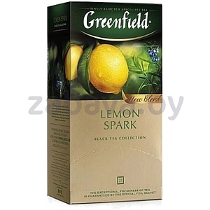 Чай Greenfield, Lemon Spark, чёрн., 25 пак.