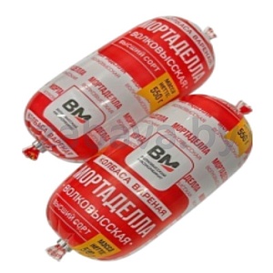 Колбаса «Мортаделла Волковысская», вар., в/с, 550 г, «Волковысский» МК