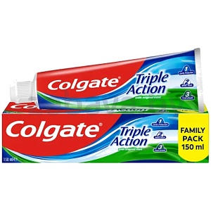 Паста зубная Colgate, Triple Action, 150 мл