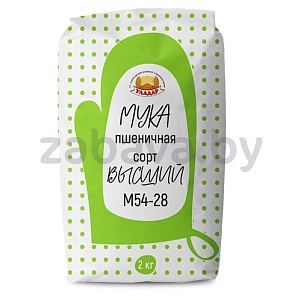 Мука пшеничная «Уладар» «Премиум», М54-28, в/с, 2 кг