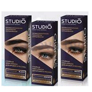 Крем-краска для бровей и ресниц Studio Professional, 80 мл, в ассорт.