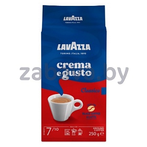 Кофе молотый Lavazza Crema e Gusto Classico, 250 г