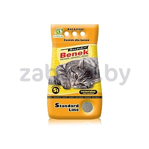 Наполнитель Super Benek Naturalny, комкующийся, для кошачьего туалета, 5 л