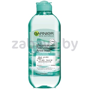 Вода мицеллярная Garnier, гиалуроновая, алоэ, 400 мл