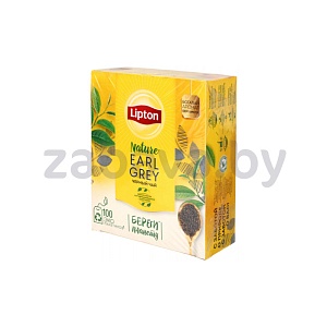 Чай черный Lipton Nature Earl Grey, 100 пакетиков