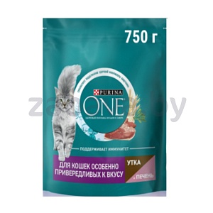 Корм сухой для кошек Purina One, 750 г, в ассорт.