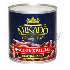 Фасоль Mikado красная натуральная, 400 г/425 мл