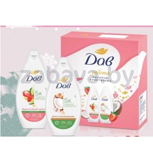 Набор подар. «Дав», крем-гель д/душа, 250+250 мл