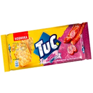 Крекер Tuc, копченые колбаски, 100 г