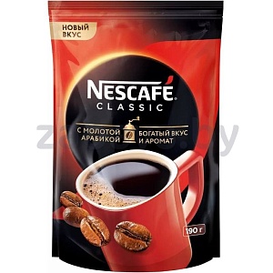 Кофе Nescafe Classic, раств. с добавл. молотого, 190 г